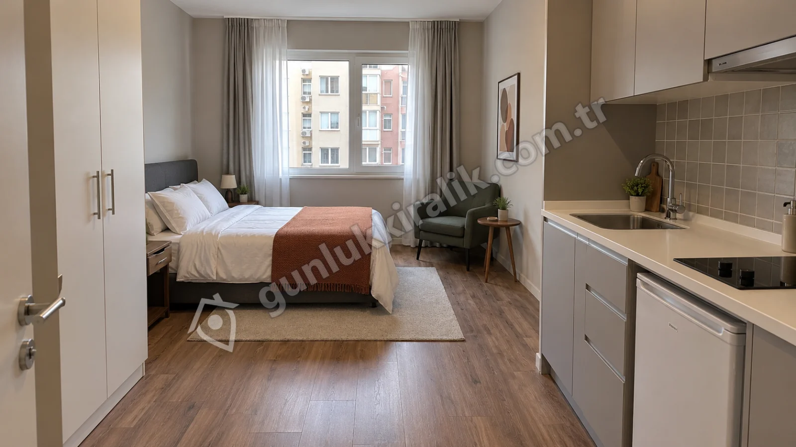 Gaziosmanpaşa Günlük Kiralık 1+0 Daire
