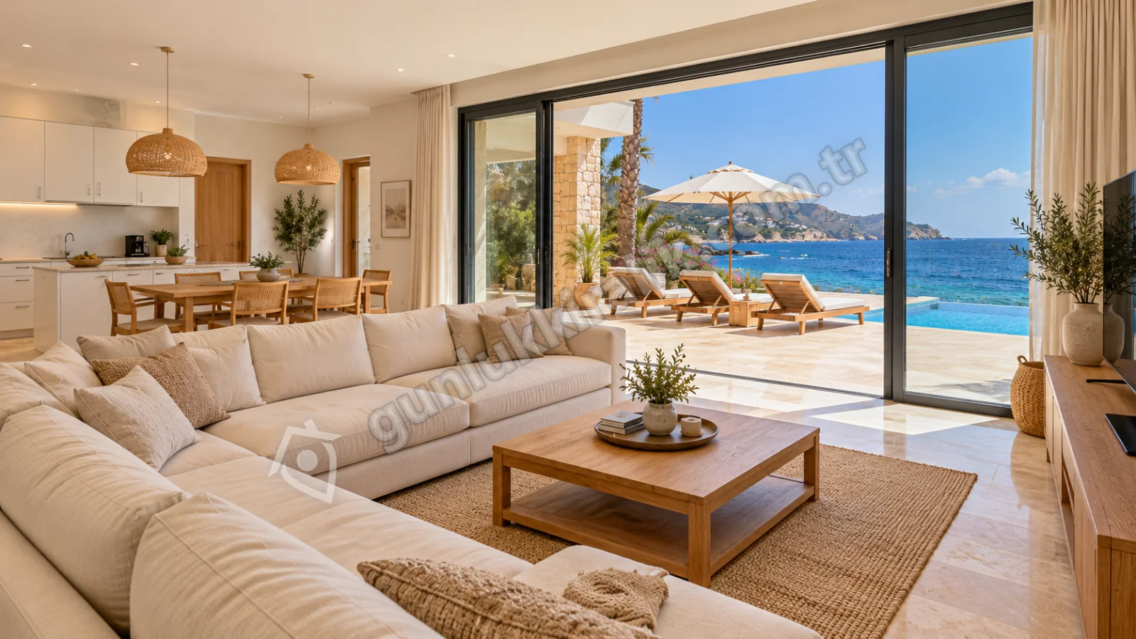 Alanya Günlük Kiralık Havuzlu Denize Sıfır 3+1 Villa — fotoğraf 4